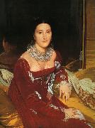 Jean-Auguste Dominique Ingres Mme.De Senonnes painting